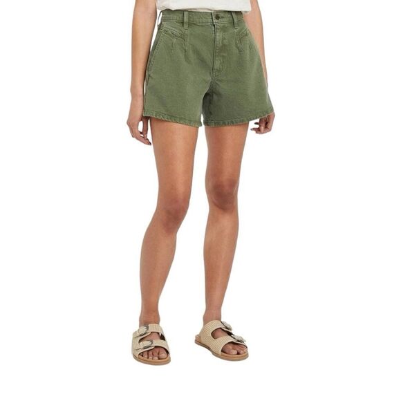 Universal Thread High-Rise A-Line Midi Jean Shorts green size 4/27 - Picture 1 of 14